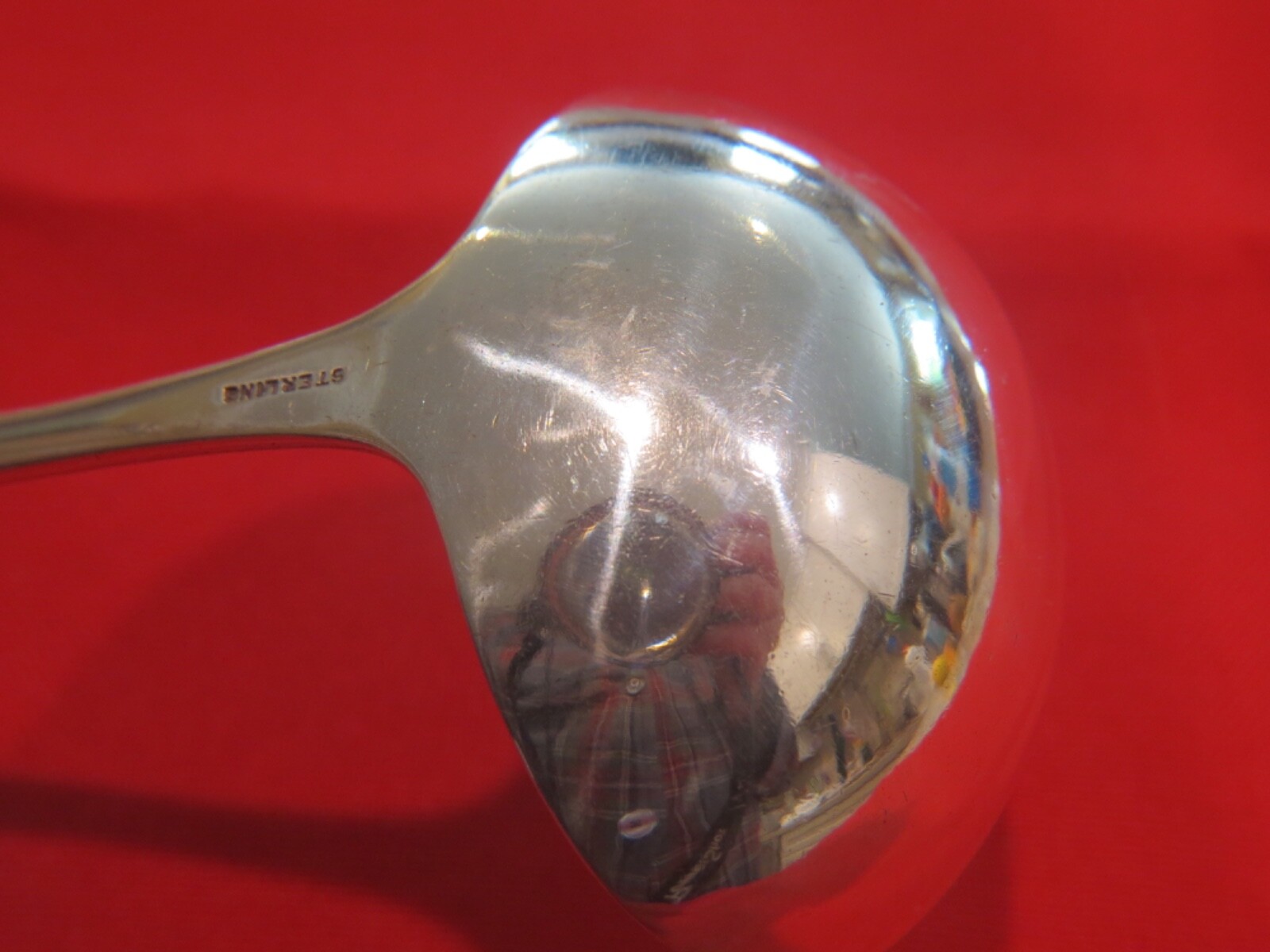 Sterling Silver Large & Heavy Gravy Ladle 7″ 56.5 grams