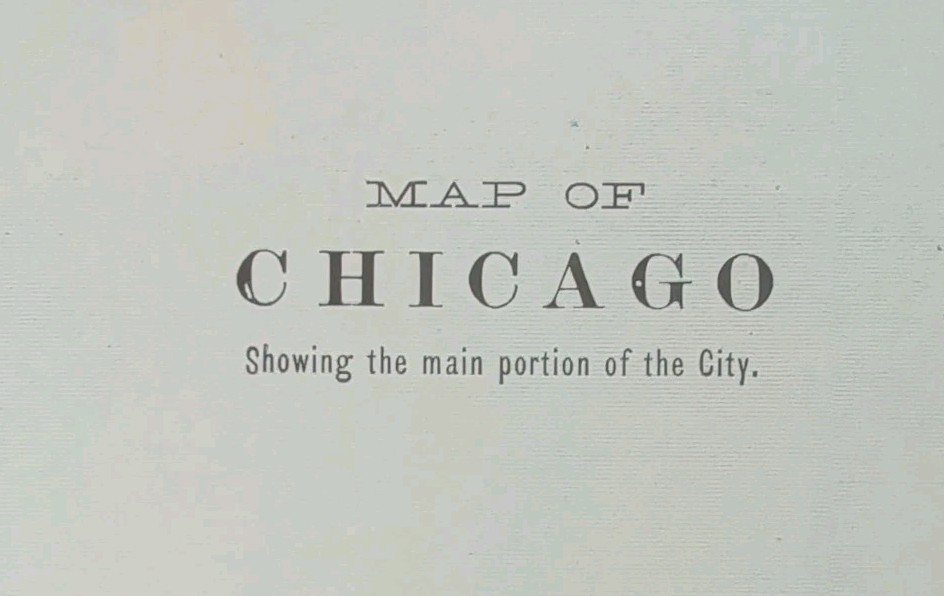 Vintage 1911 CHICAGO ILLINOIS Map 15″x22″ Old Antique Original HYDE PARK PULLMAN