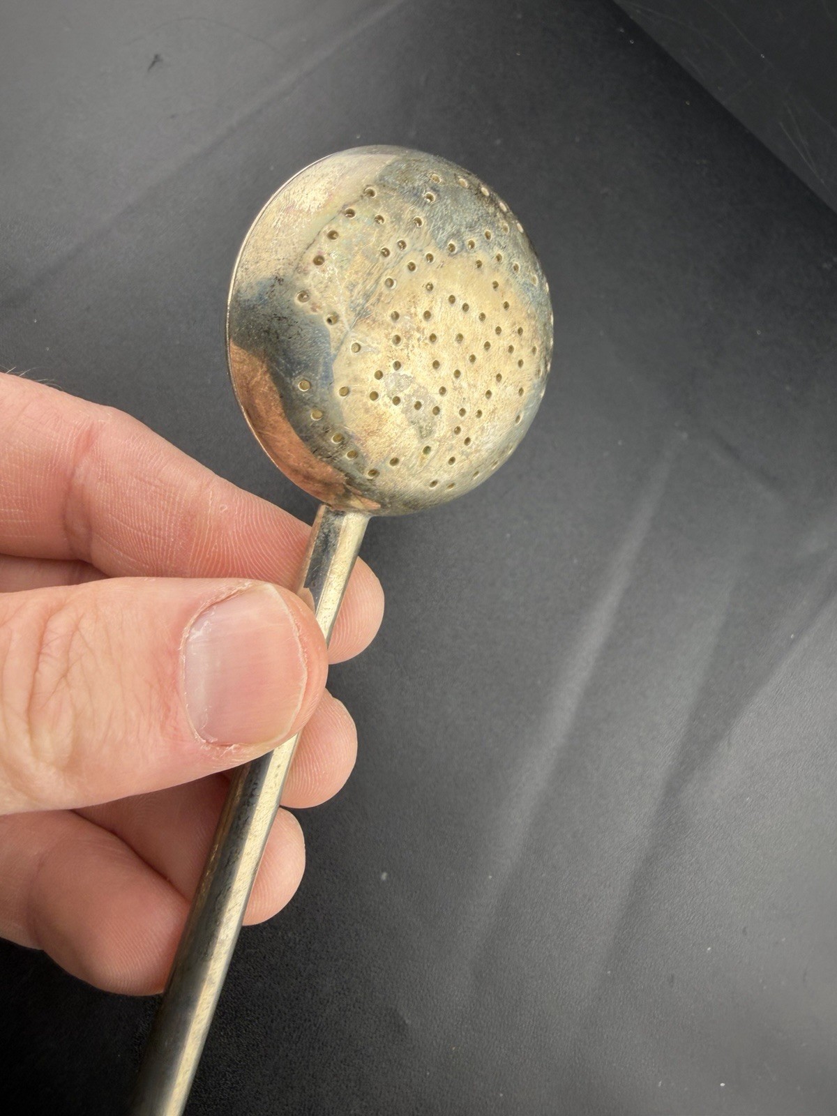Antique Old Spring Action Tea Seeper Spoon Infuser