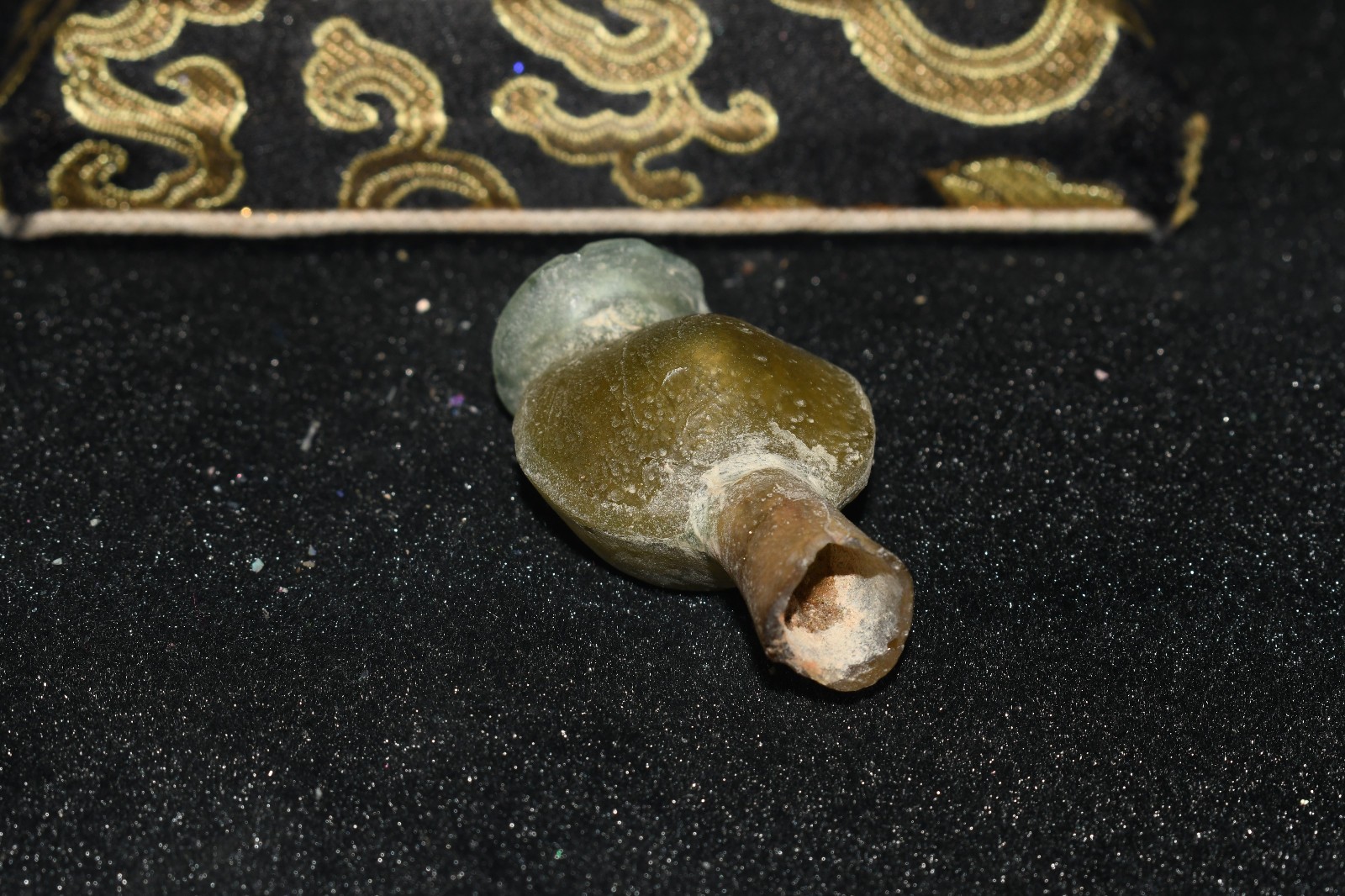 Authentic Ancient Roman Glass Bottle Container Circa 1st – 5th Century AD
