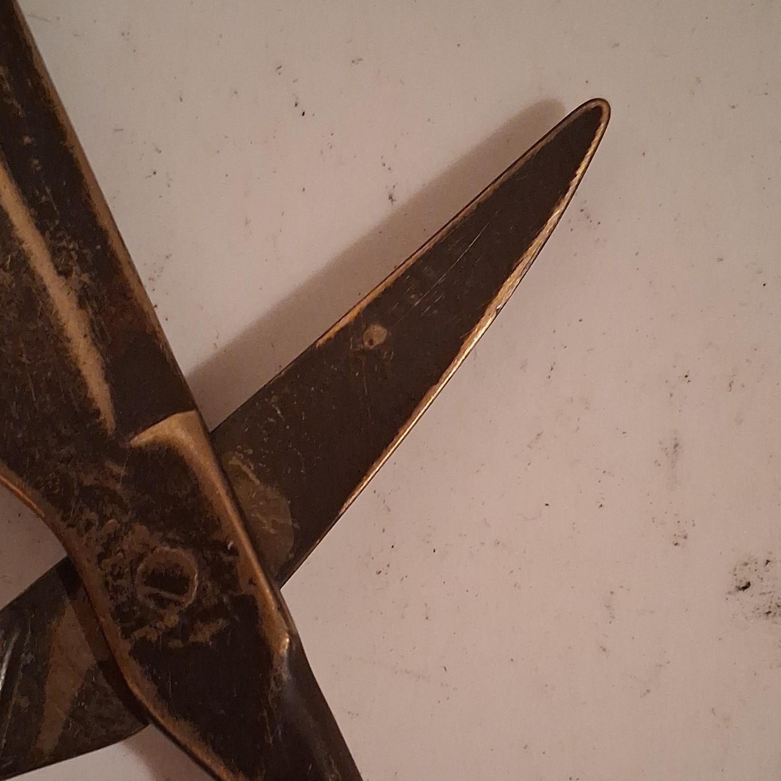 Antique Primitive Metal Sugar Nippers Tool Brown Late 18th-Early 19th Century