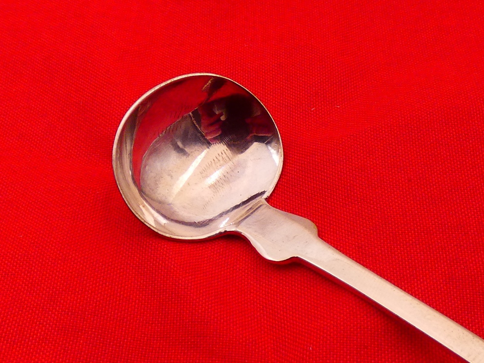 1840s American Coin Silver Mustard / Condiment Ladle AL-7
