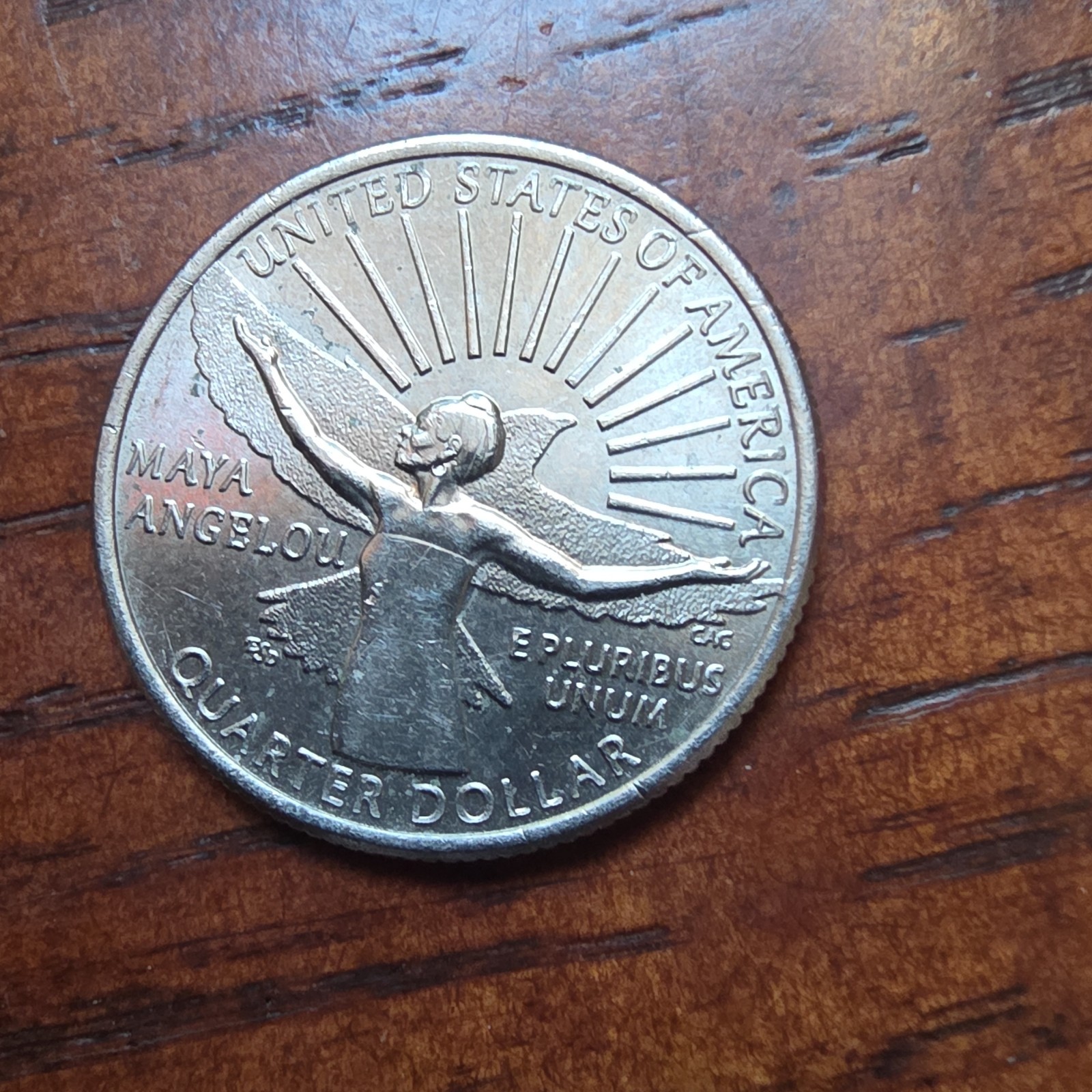 America the Beautiful Maya Angelou Quarter 2022 Philadelphia 25C