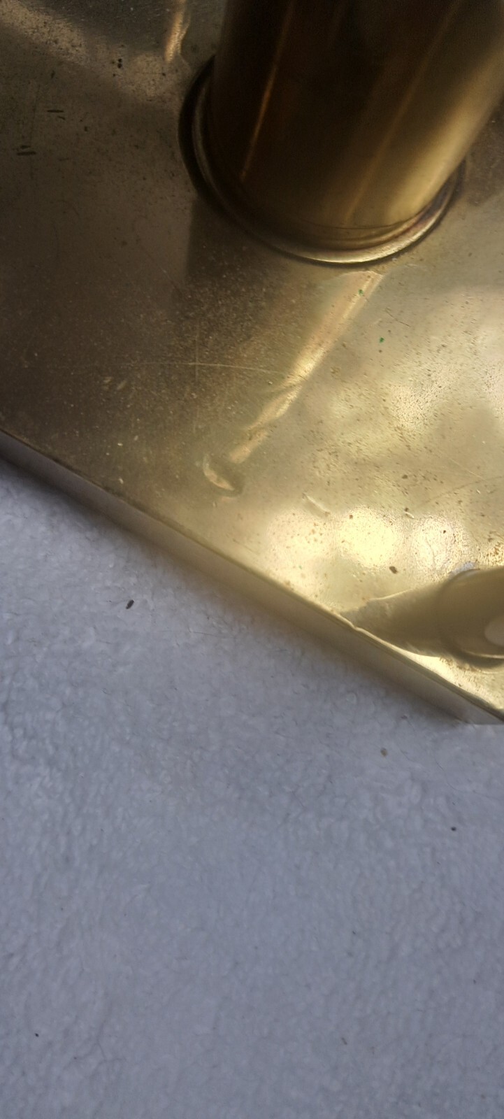 Vtg WW2 Trench Art ? Brass Lamp Various Bullets Man Cave