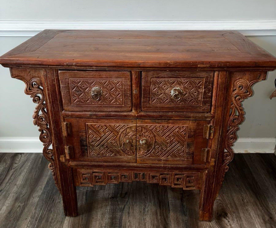 Antique Chinese Altar Cabinet Circa 1800-1849