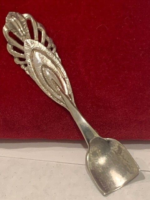 Christoph Bach 835 CB Sterling Silver Antique Salt Spoon.-D870