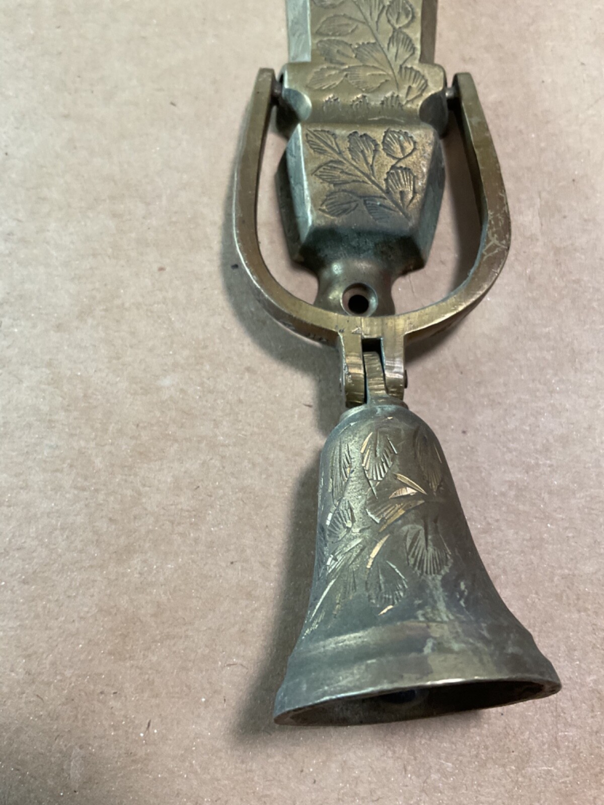 Vintage Bells of Sarna India 263A1 Brass Bell door knocker