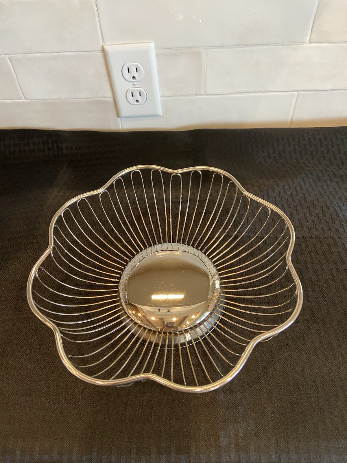 Vintage silver-plated Fruit Or Bread Basket