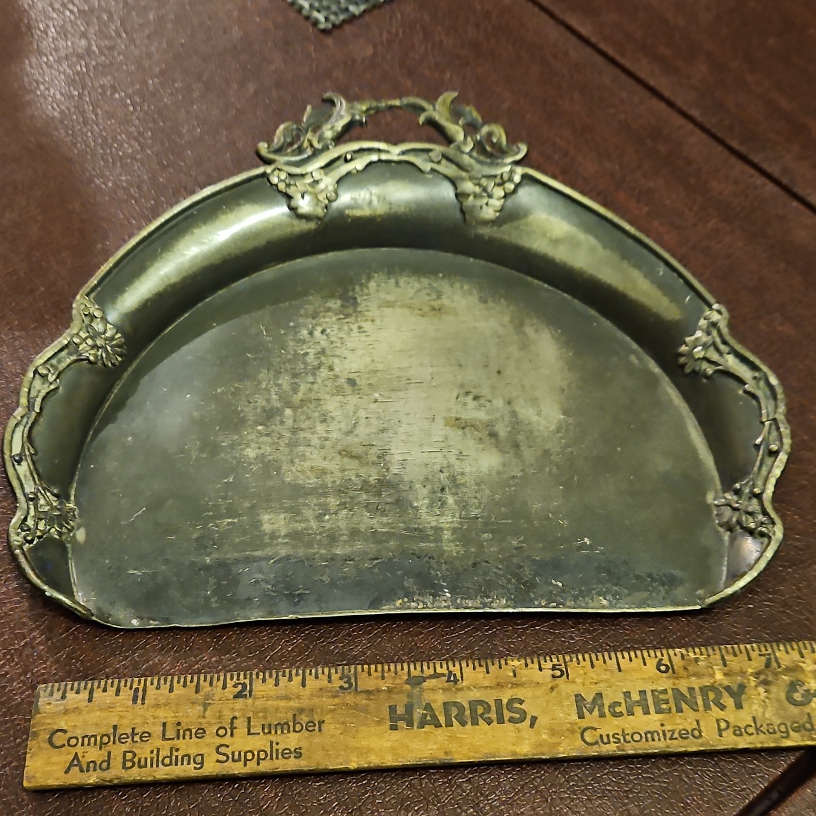 J.S. Benedict M’F’G. Co. Quadruple Silverplate Tray Ornate Handle