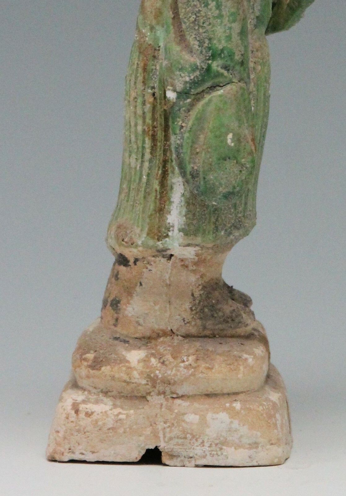 antique Chinese pottery Mingqi Tomb guardian attendant figure statue 22,5cm Ming
