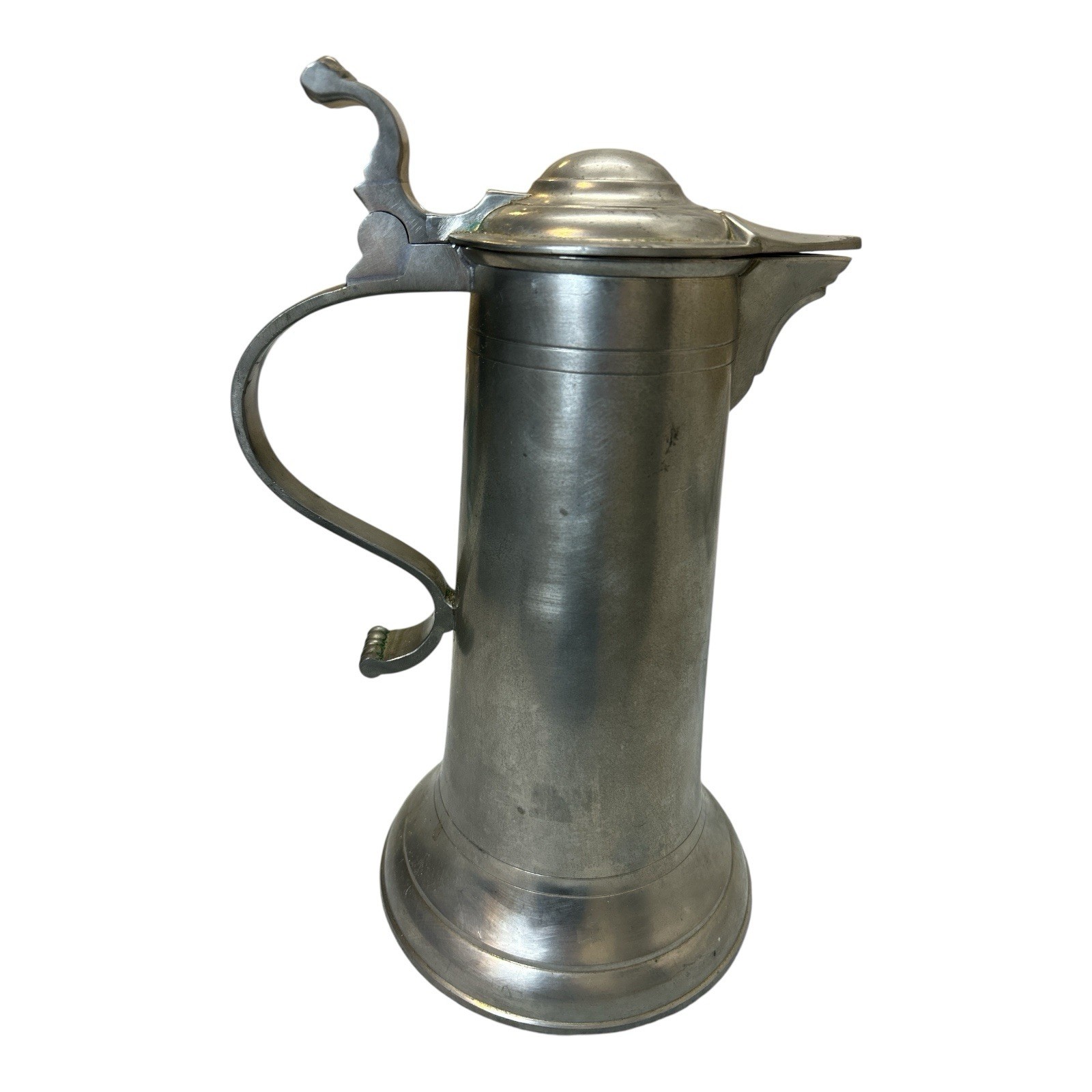 Rein Zinn Pewter Lidded Tankard Stein Angel Guild Seal Mark SEE PICS FOR SIZES