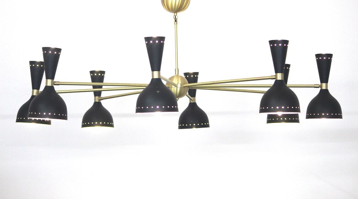 Mid Century Elegant Brass Chandelier A Timeless Piece For Your Home
