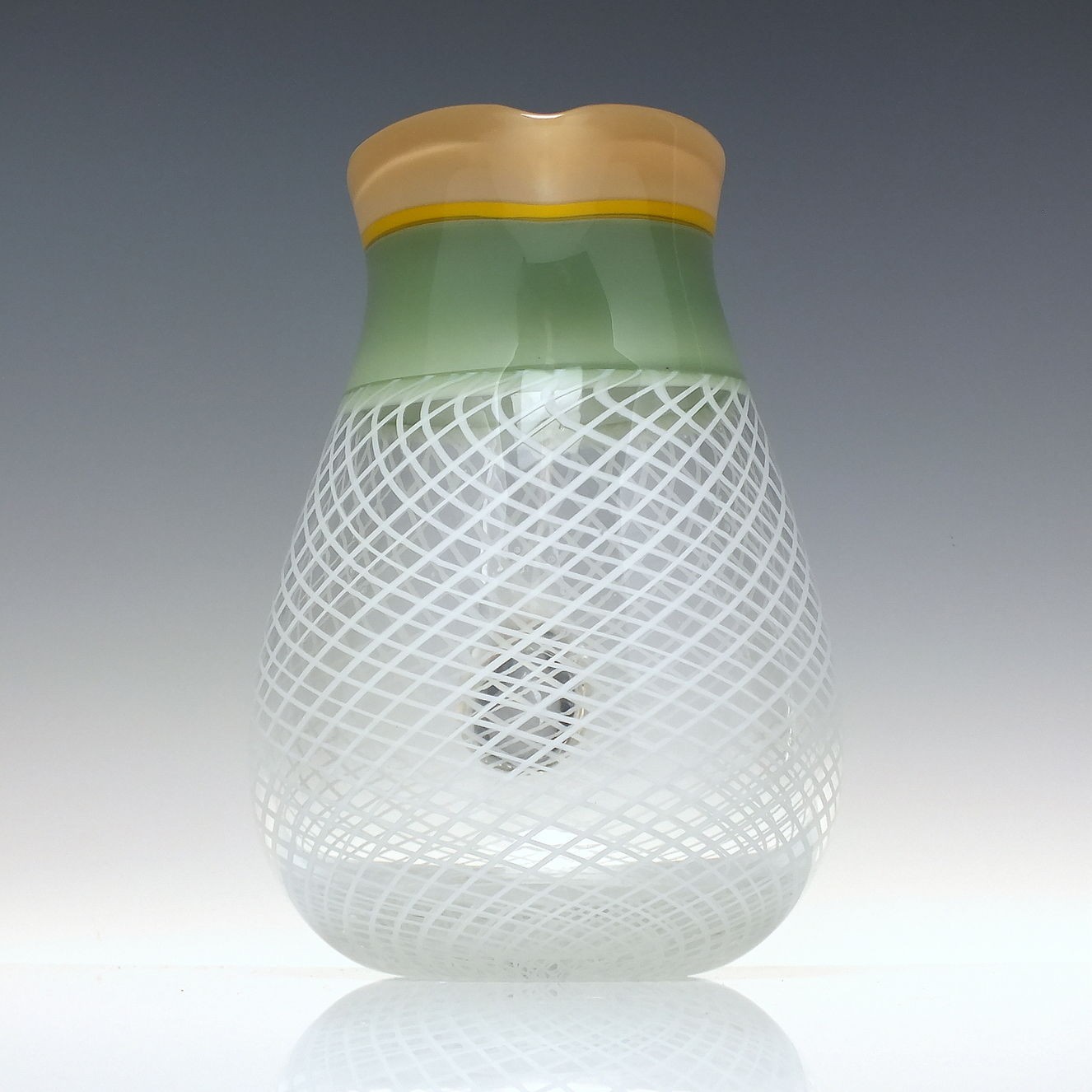 Unique Mike Hunter Glass Vitro a Filli Large Cream Jug 2015