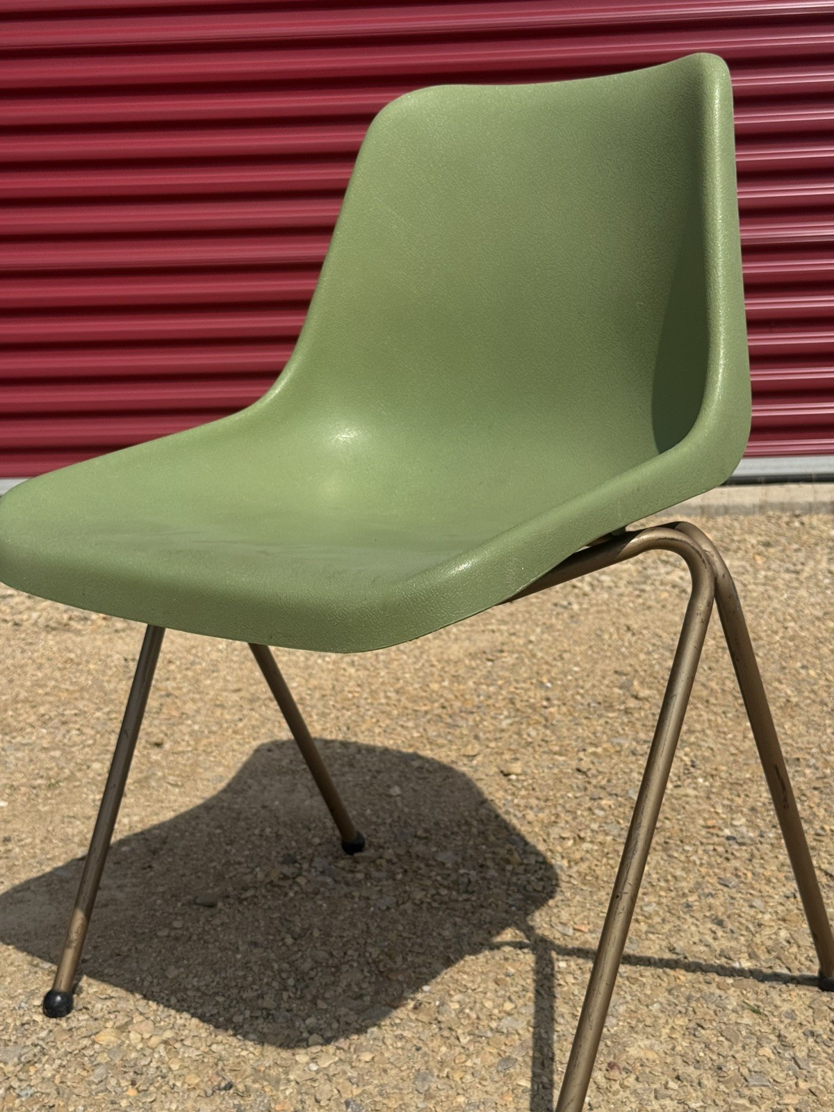 RETRO 60s 70s SHAMROCK NEATWAY STACKING PLASTIC TUB CHAIR SET (Eames-era Alt.)