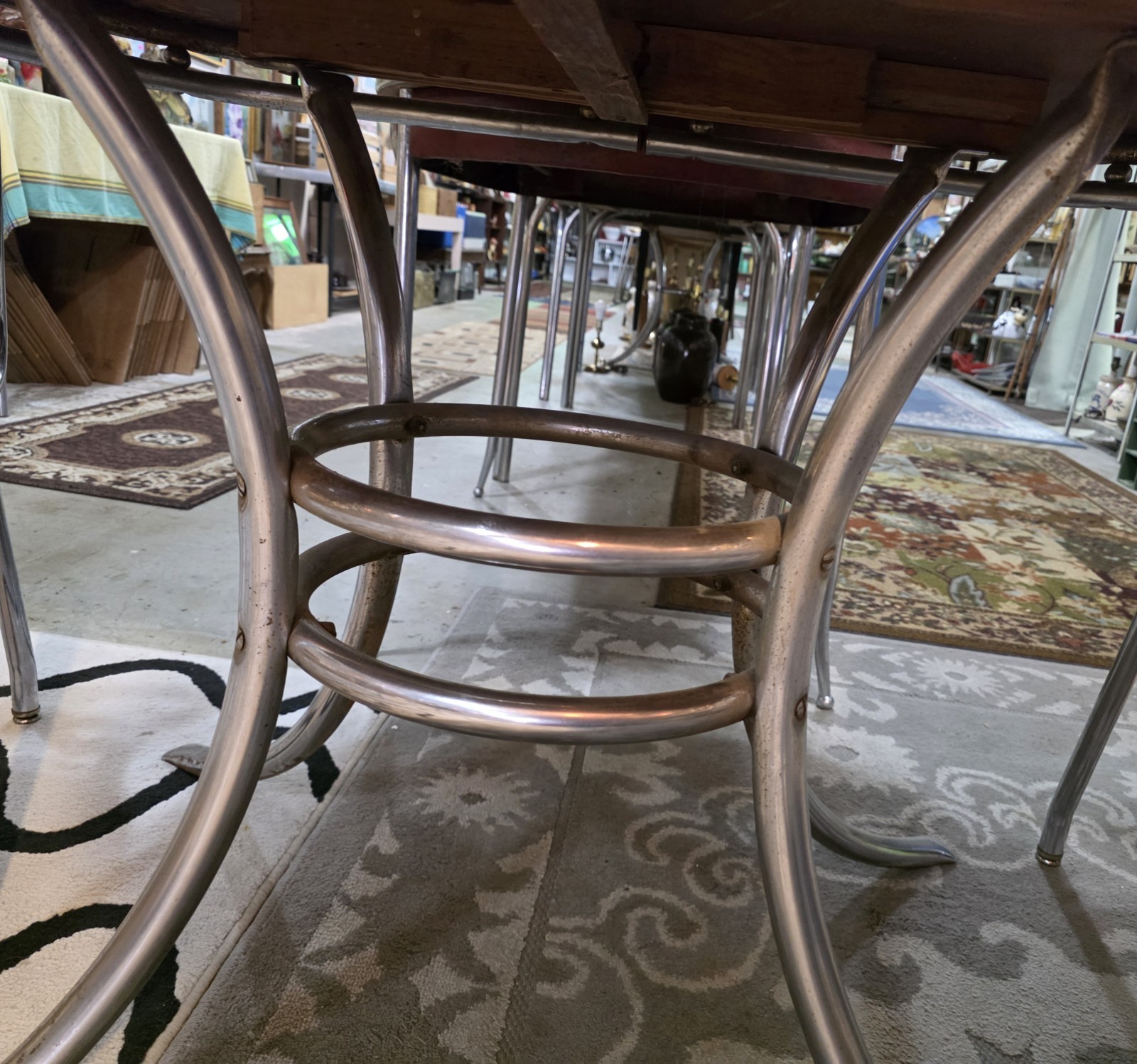 💛 MCM 1950s Yellow Formica Table W/ 4 Dining Chairs 💛