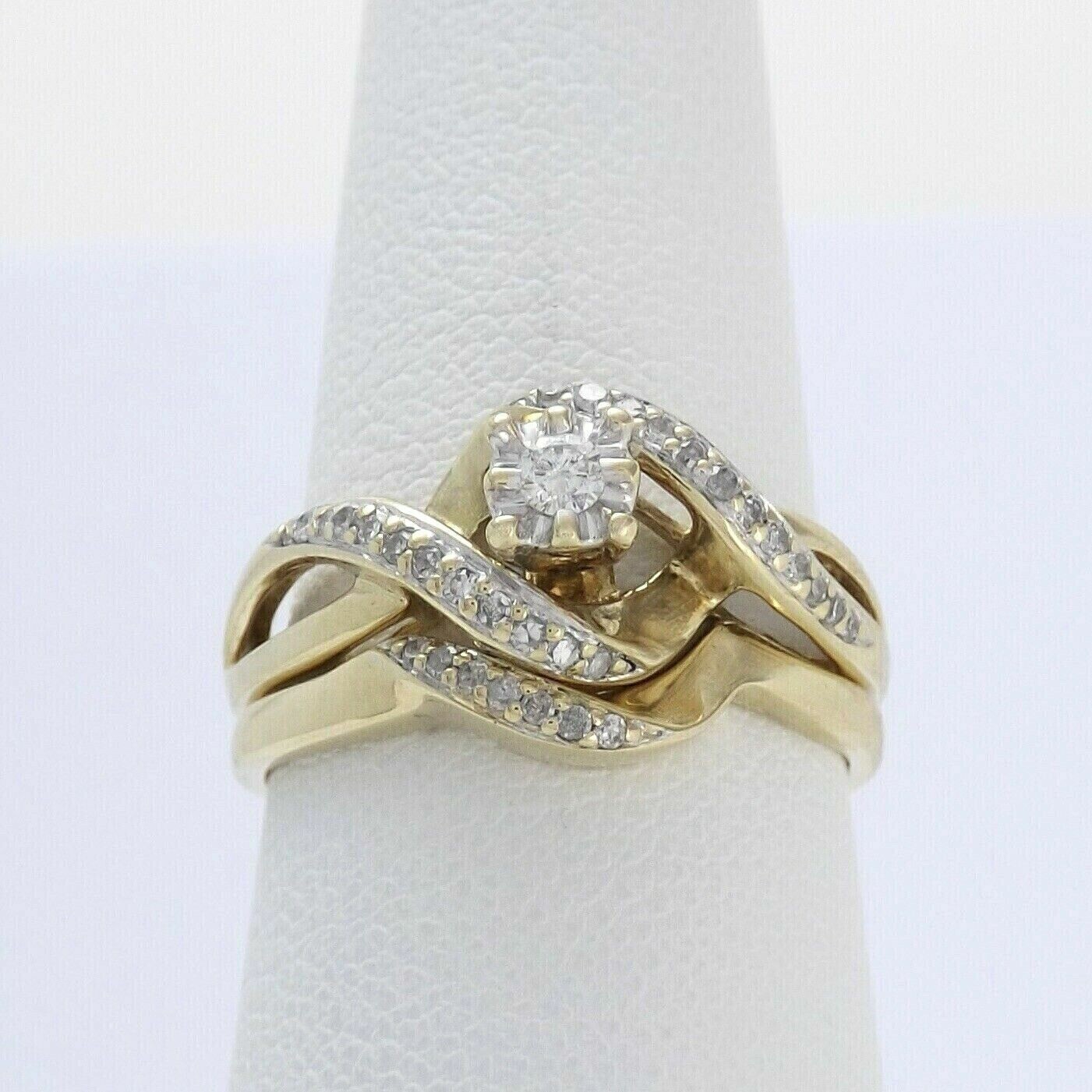 2.00Ct Round Cut Simulated Diamond Engagement Band Ring 14k Yellow Gold Plated