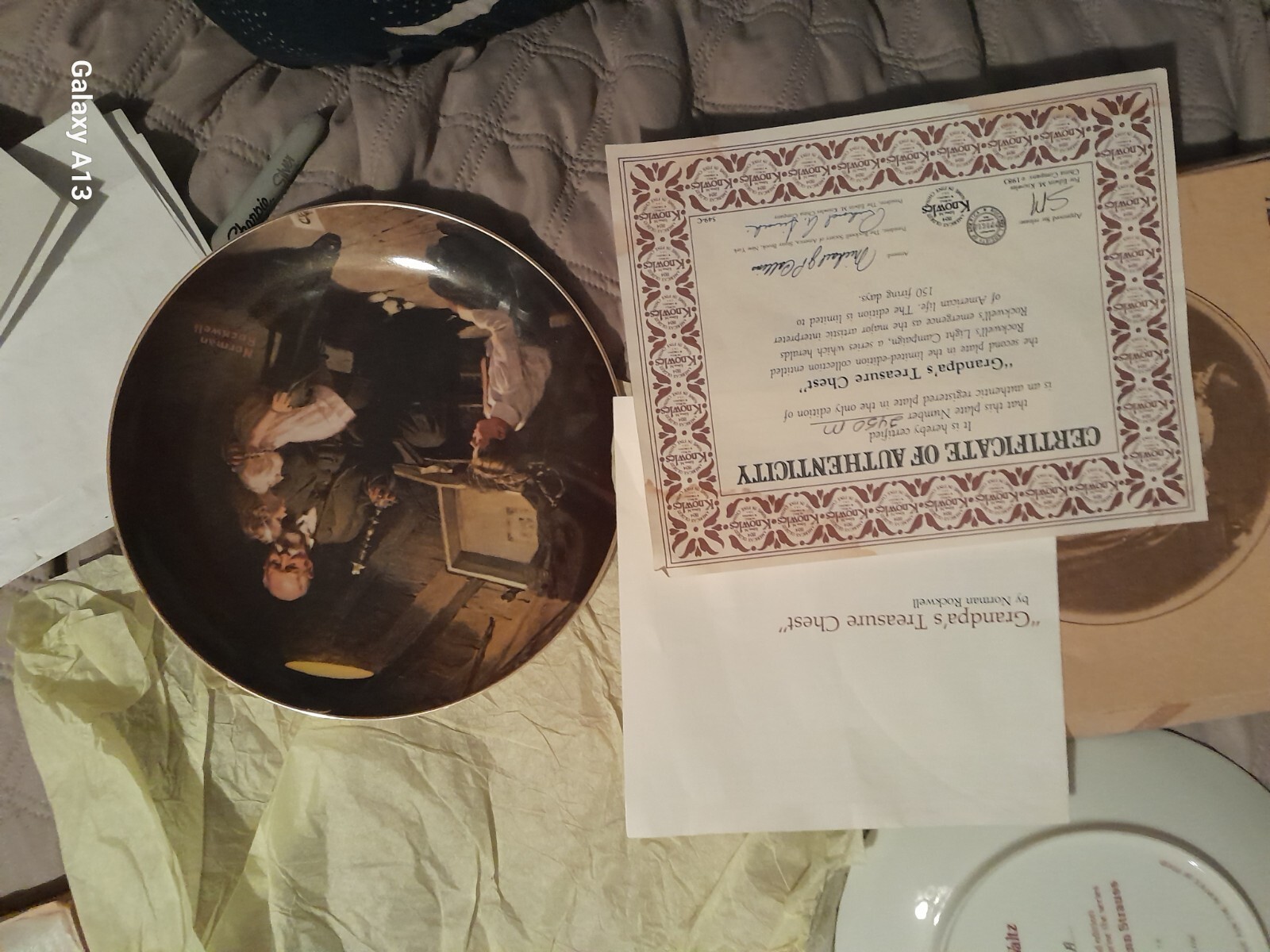 first editof fine china brand new antique plates no cracks or anything else none