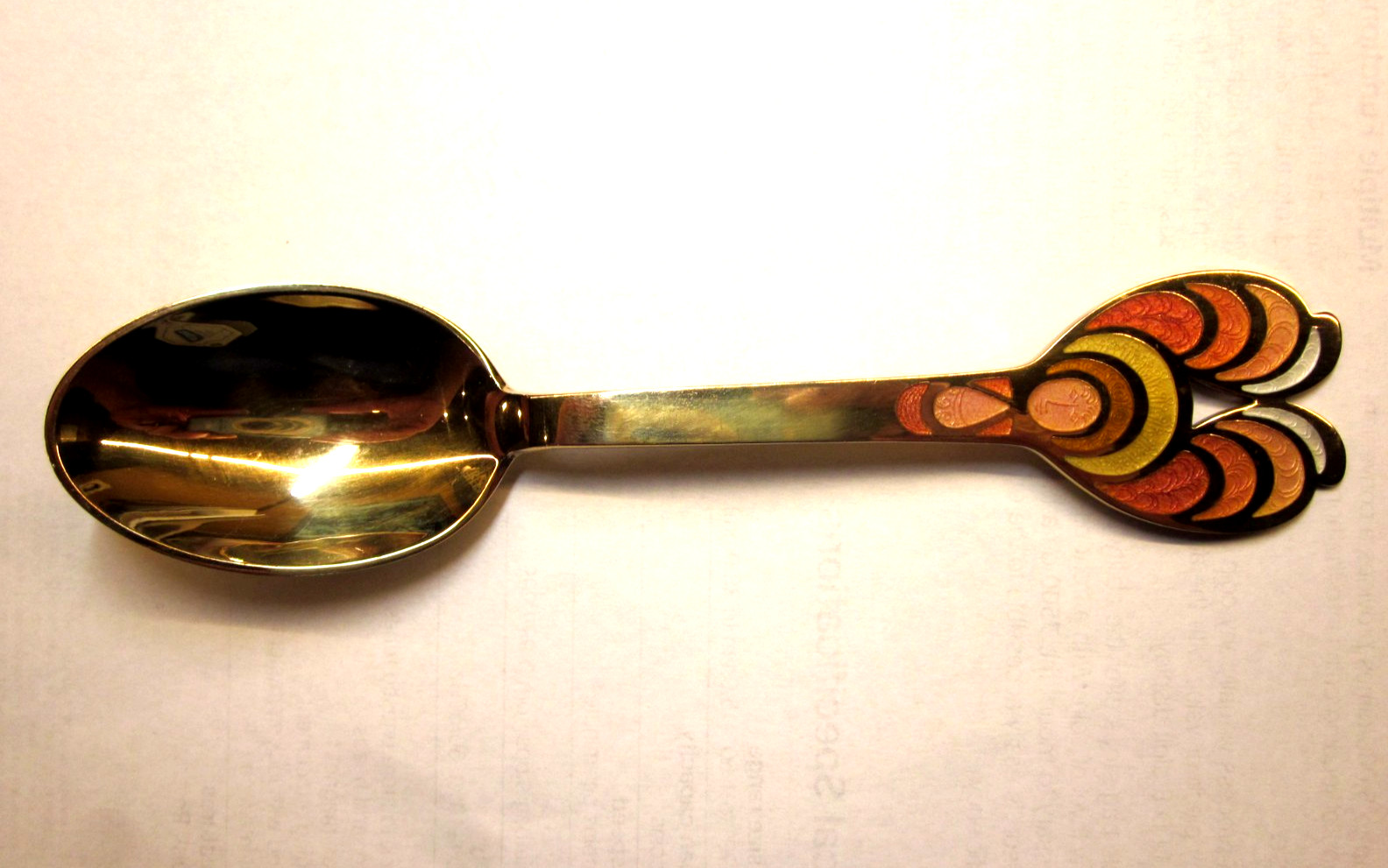 1972 DANISH DENMARK STERLING COLLECTIBLE STERLING SPOON by A. Michelsen