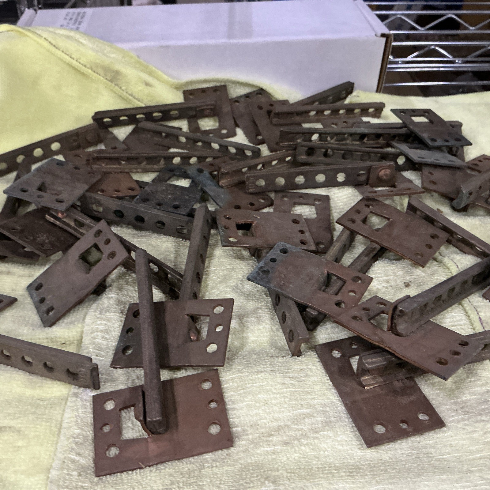 *LOT* VINTAGE Gutter Downspout Mount Bracket Hanger Hook Hardware 20PC