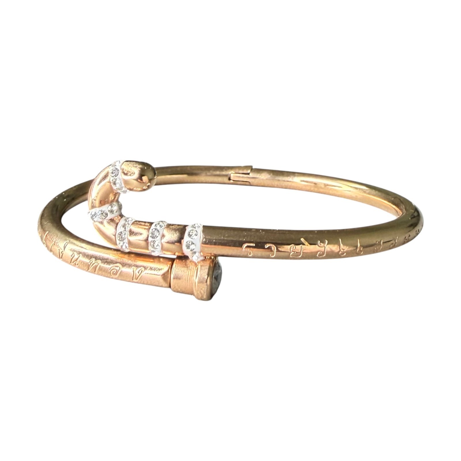Magic Staff Bangle (Rose Gold), Infinite Wealth, LP Maha Sila, Luck