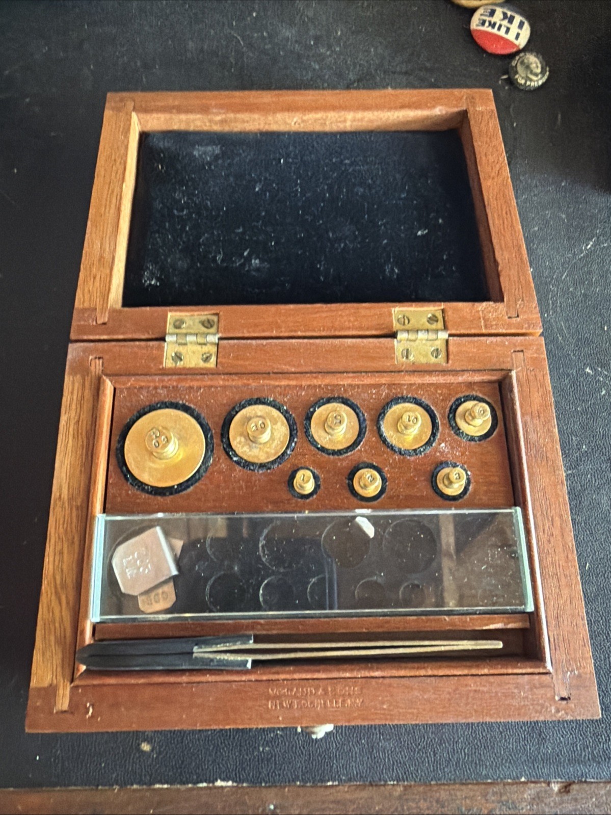 Antique Central Scientific Co. Laboratory/Apothecary Metric Weight Set