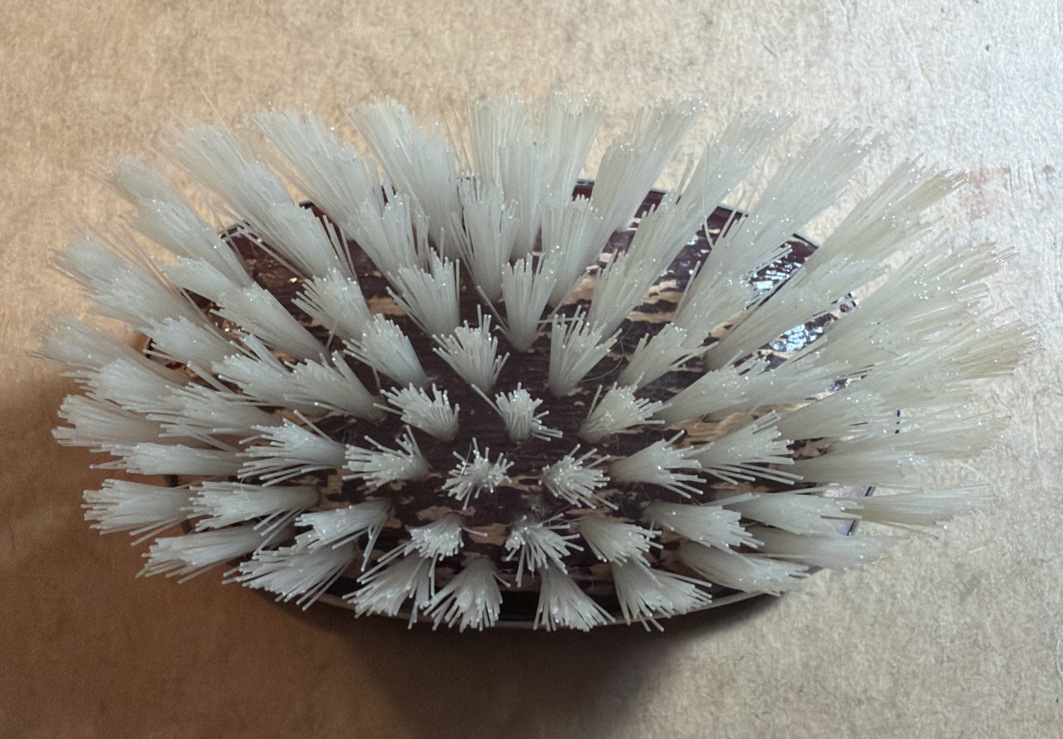 Vintage Webster Sterling Silver Clothes Brush Minimalist Beaded Border