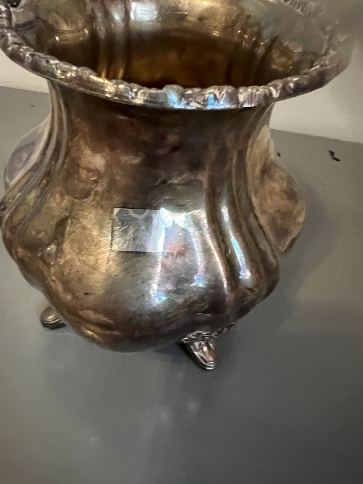 Lancaster Rose Pattern footed (Silverplate Hollowware) Waste Bowl