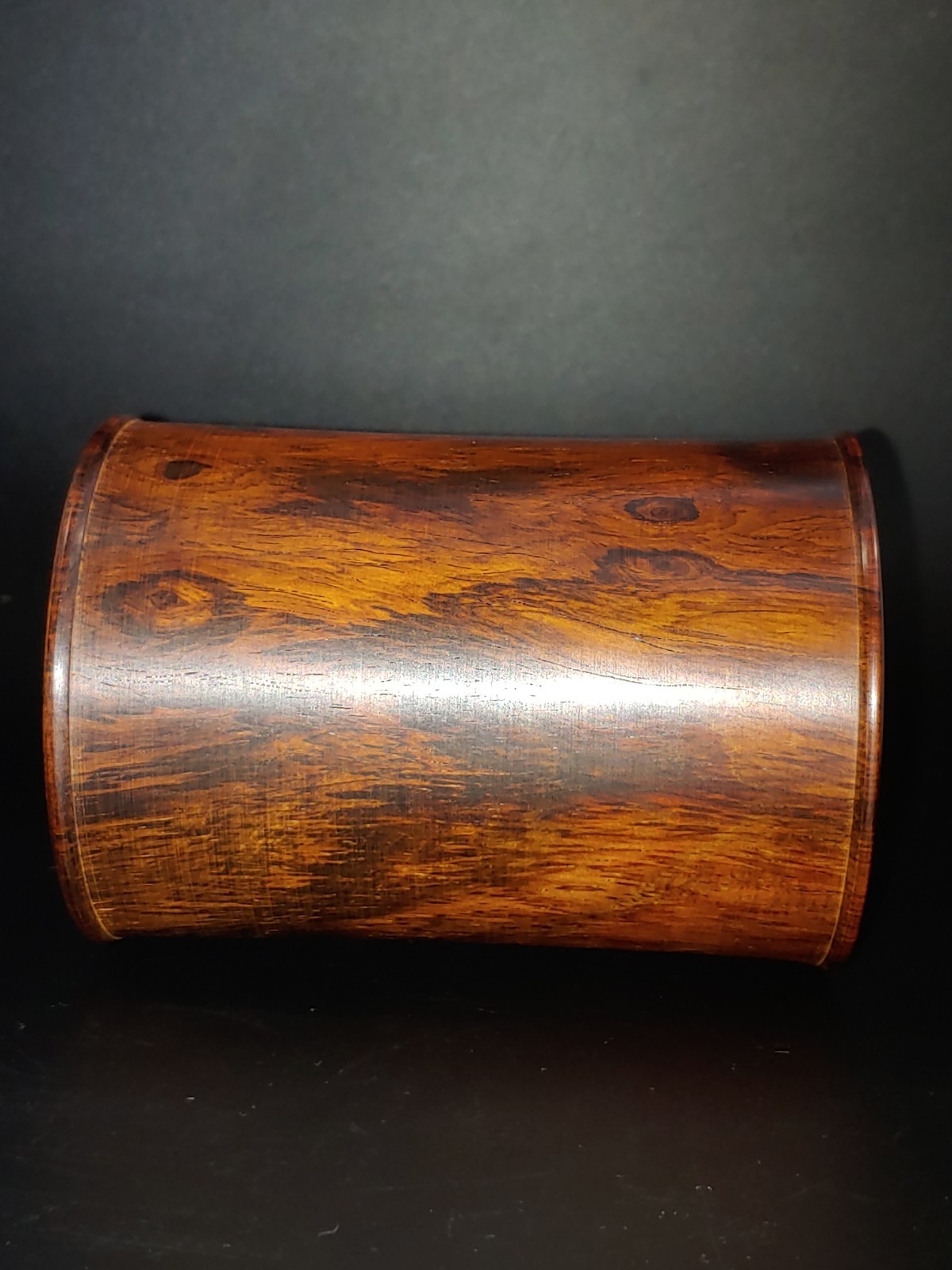 满鬼脸鬼眼纹 大红酸枝木笔筒 Chinesse Ghost Face Eye Texture Red Suanzhi Wood Hongmu Brush Pot