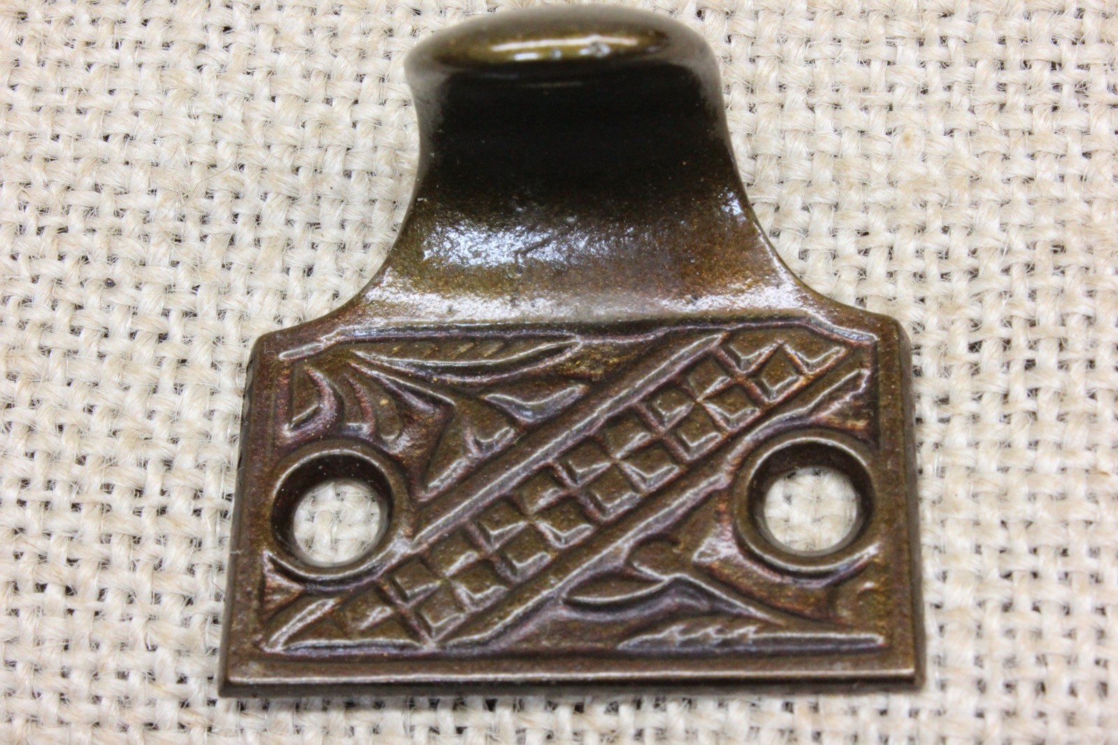 Old Window Sash Lift Pull Cast Iron Vintage New Stock Victorian Floral Crosses