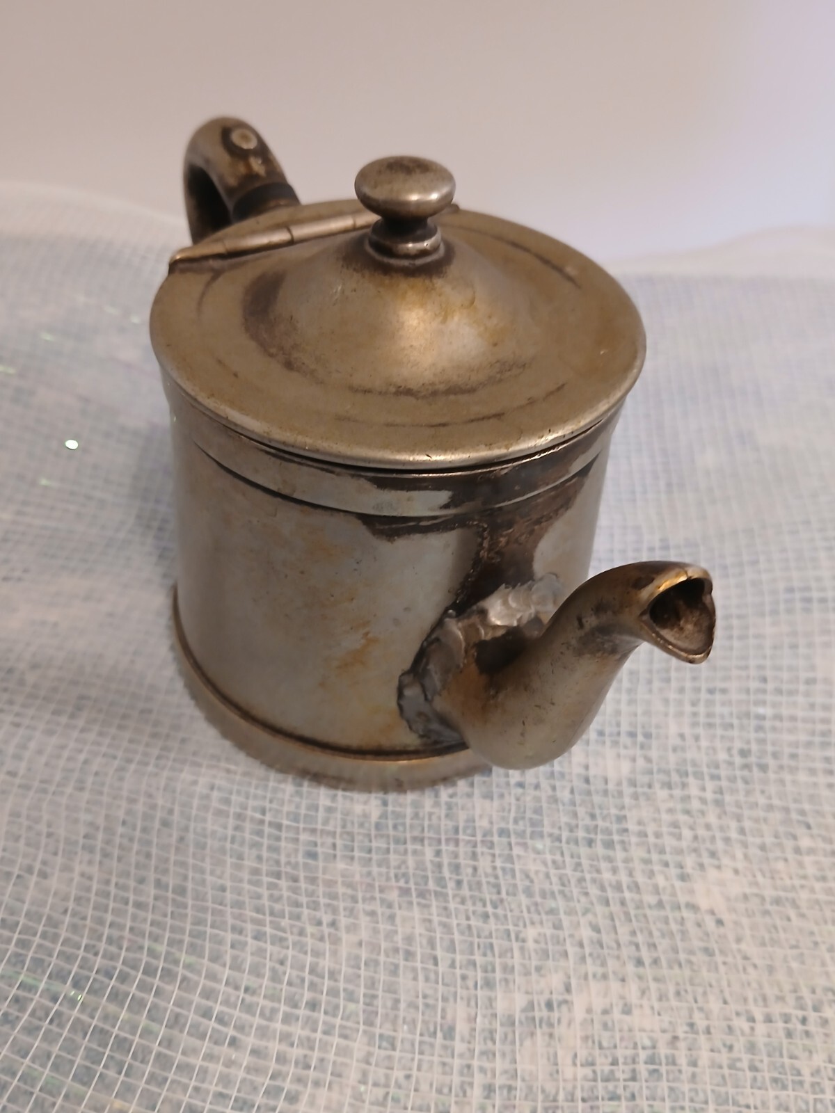 Antique Thorner Bros. of NY Nickel Silver Colonial Look Creamer