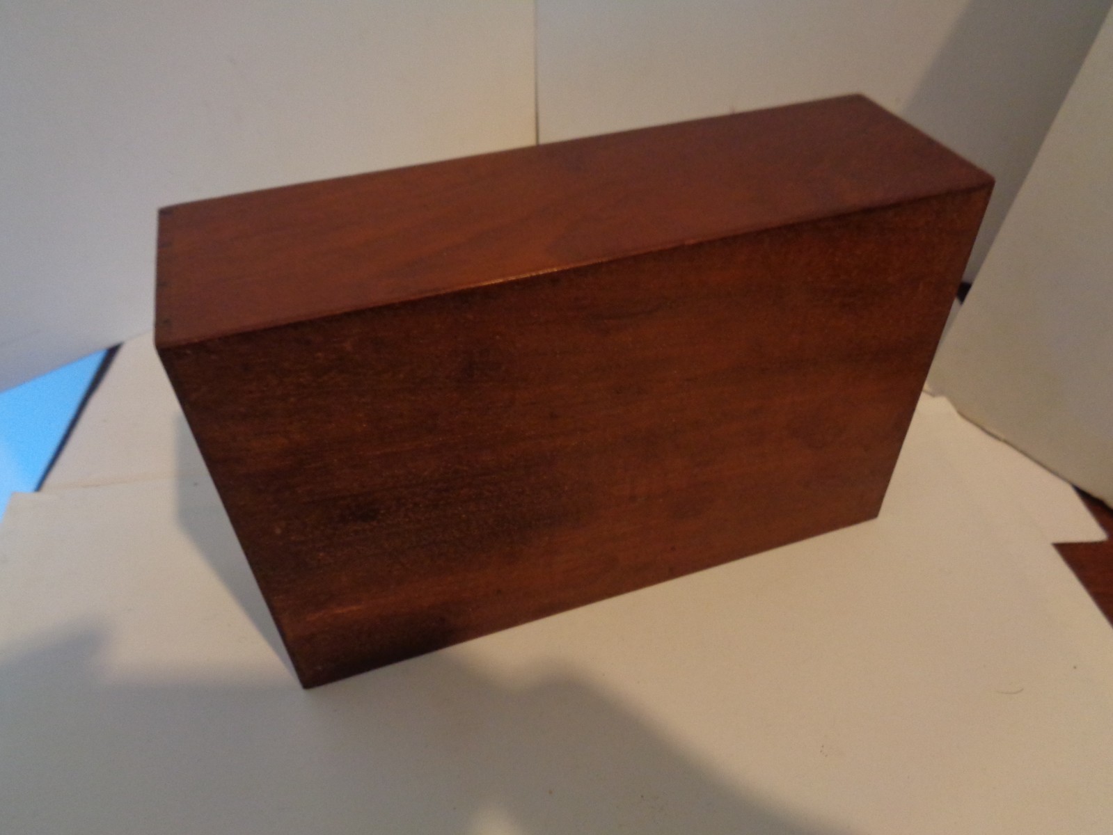Antique wooden gaming card tray organiser drinks tidy box