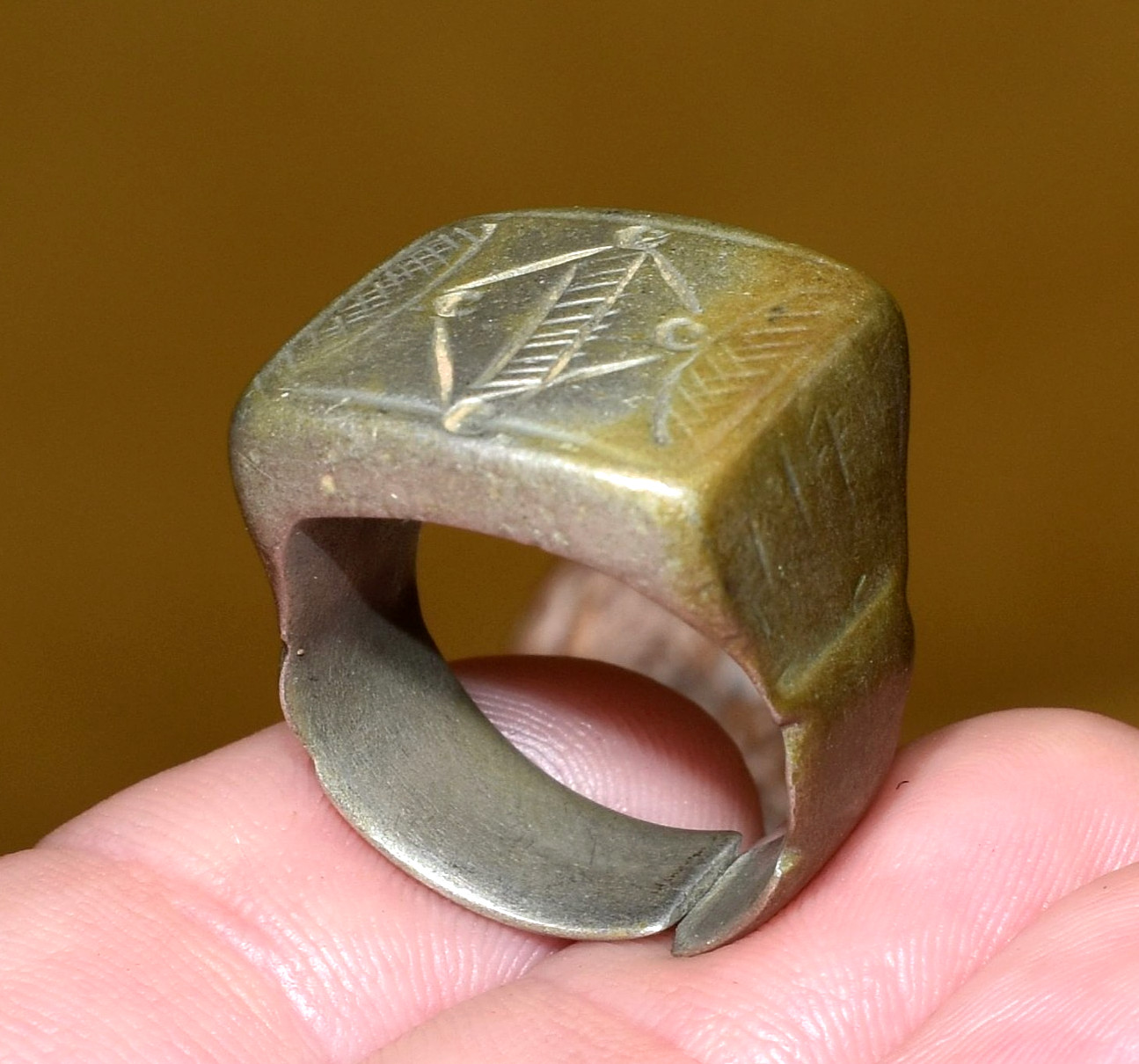 Antique African Tuareg Ethnic Tribal Metal Ring Niger Africa – Ring Size 8