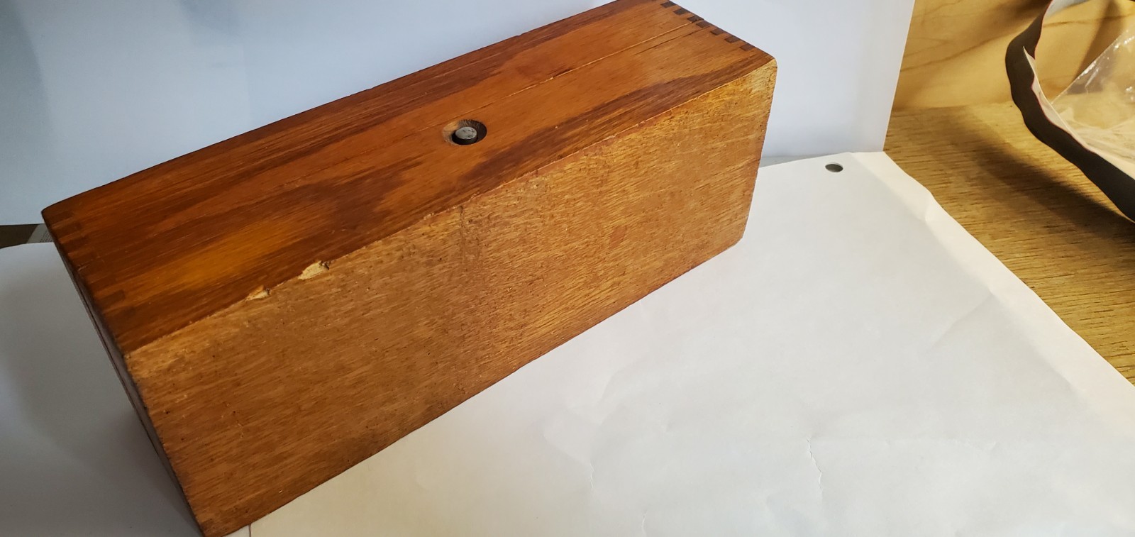 Wheeler & Wilson treadle sewing machine attachments box (Loc R55BX s6)