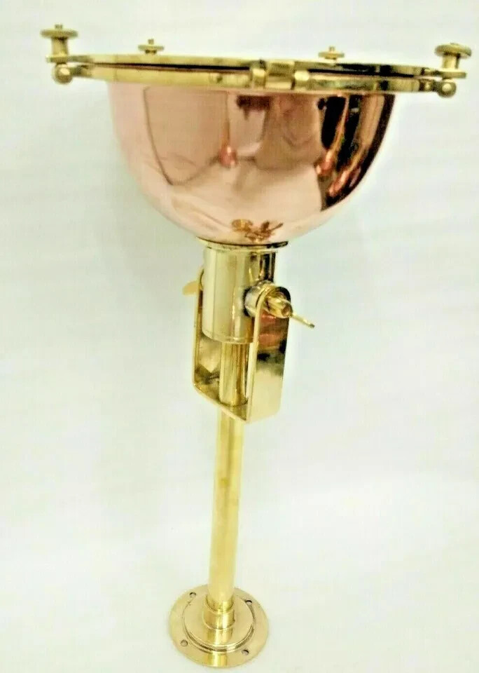 NAUTICAL VINTAGE CEILING SHIP CARGO PENDANT HANGING SPOT LIGHT COPPER&BRASS 1 PS