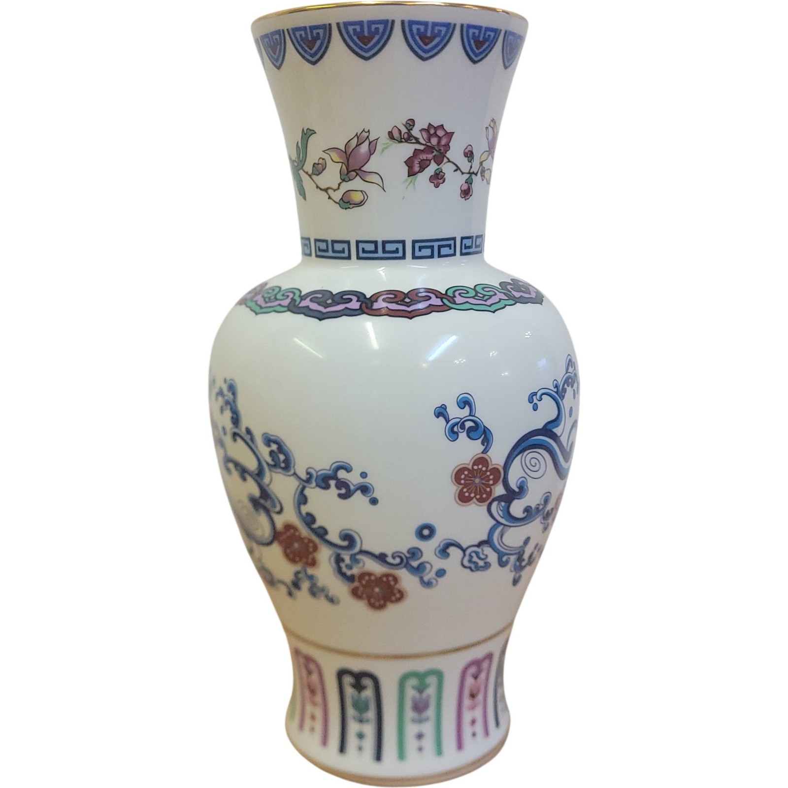 Journey Of The Heavenly Tortoise Porcelain Vase Franklin Mint