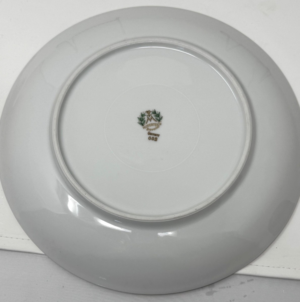 TWO – 10.5″ MITTERTEICH BAVARIA MOTHER/DAUGHTER PORCELAIN LEBRUN CHARGER PLATES