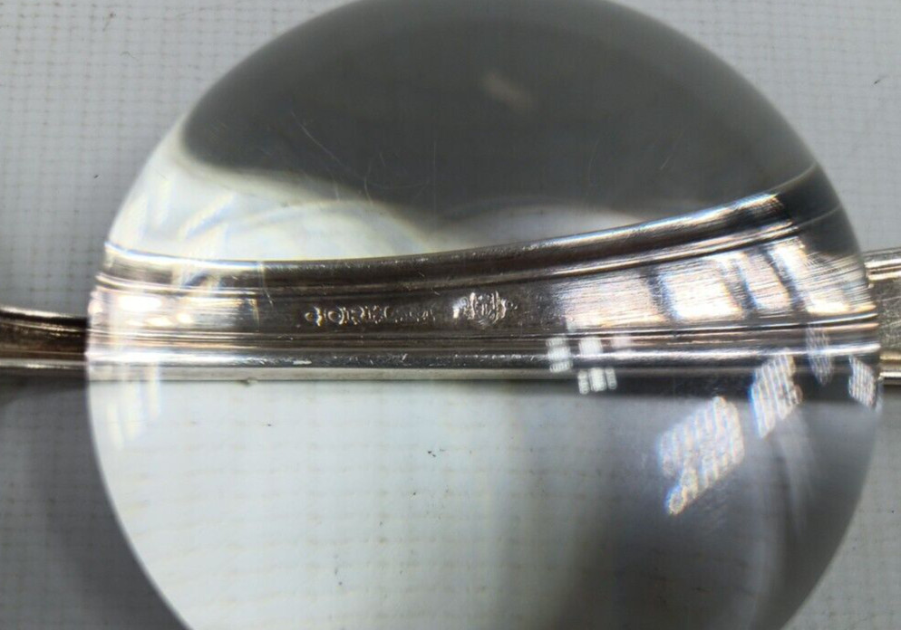 Gorham Pierced Serving Spoon 8 1/2″ ( ? Anchor P on back of spoon handle)