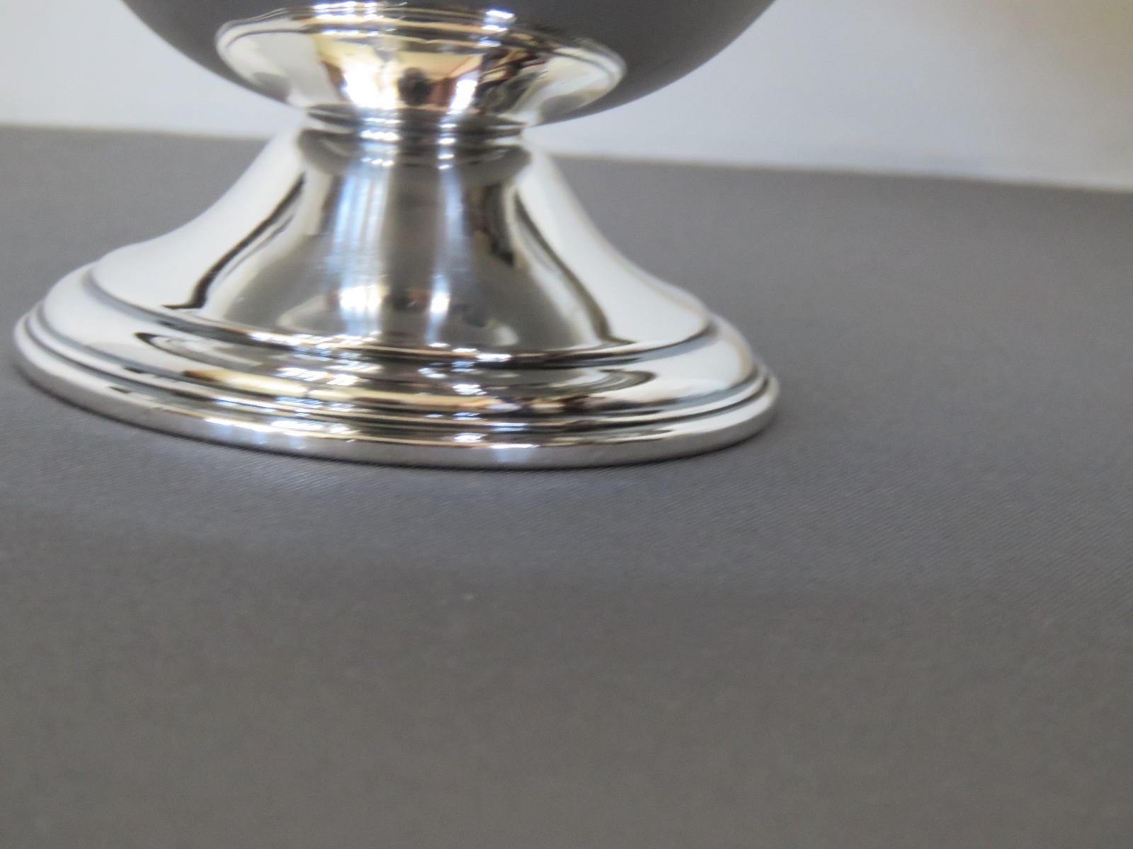 Antique La Pierre STERLING .925 Pattern 47 Plain 6 inch Round Compote Weighted