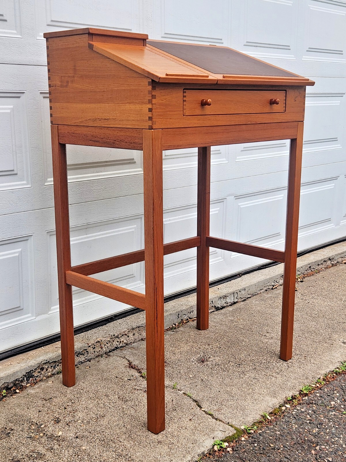 Andreas Hansen Mid Century Modern Cherry Wood Standing Desk