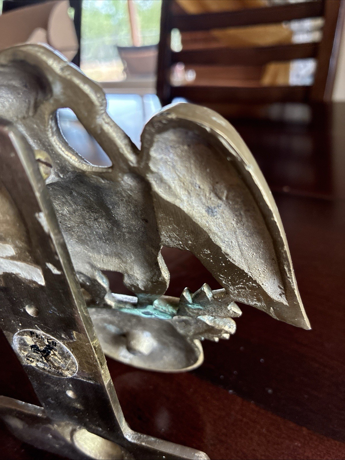 VNTG/Penco/Brass American Eagle Door Knocker/Globe/New Bedford MA/Taiwan/1970s