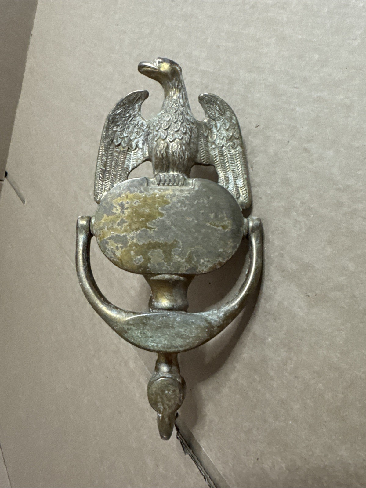 Vintage Metal American Eagle Patriotic Door Knocker