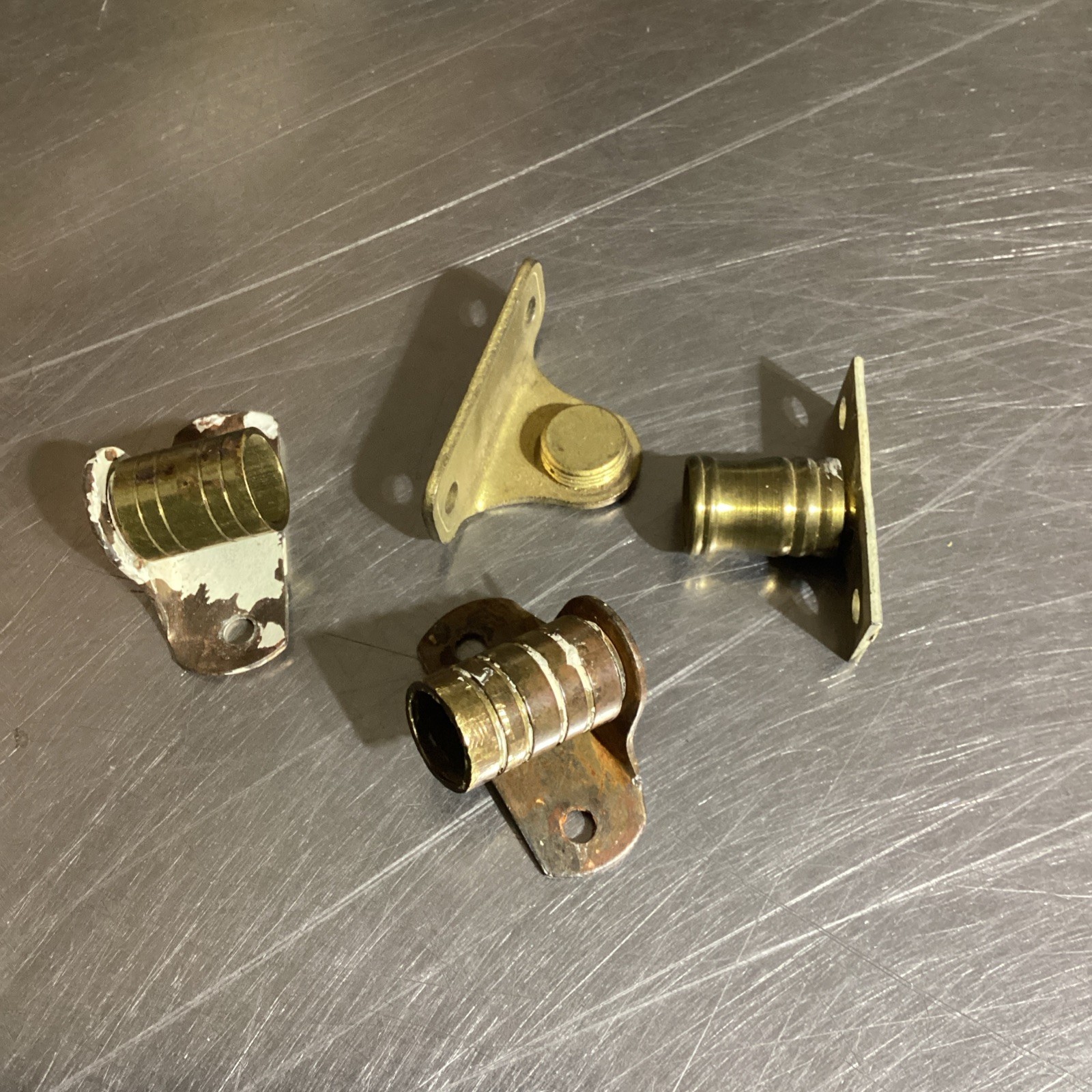 Vintage Architectural Salvage Hardware Parts Curtain Rod Ends