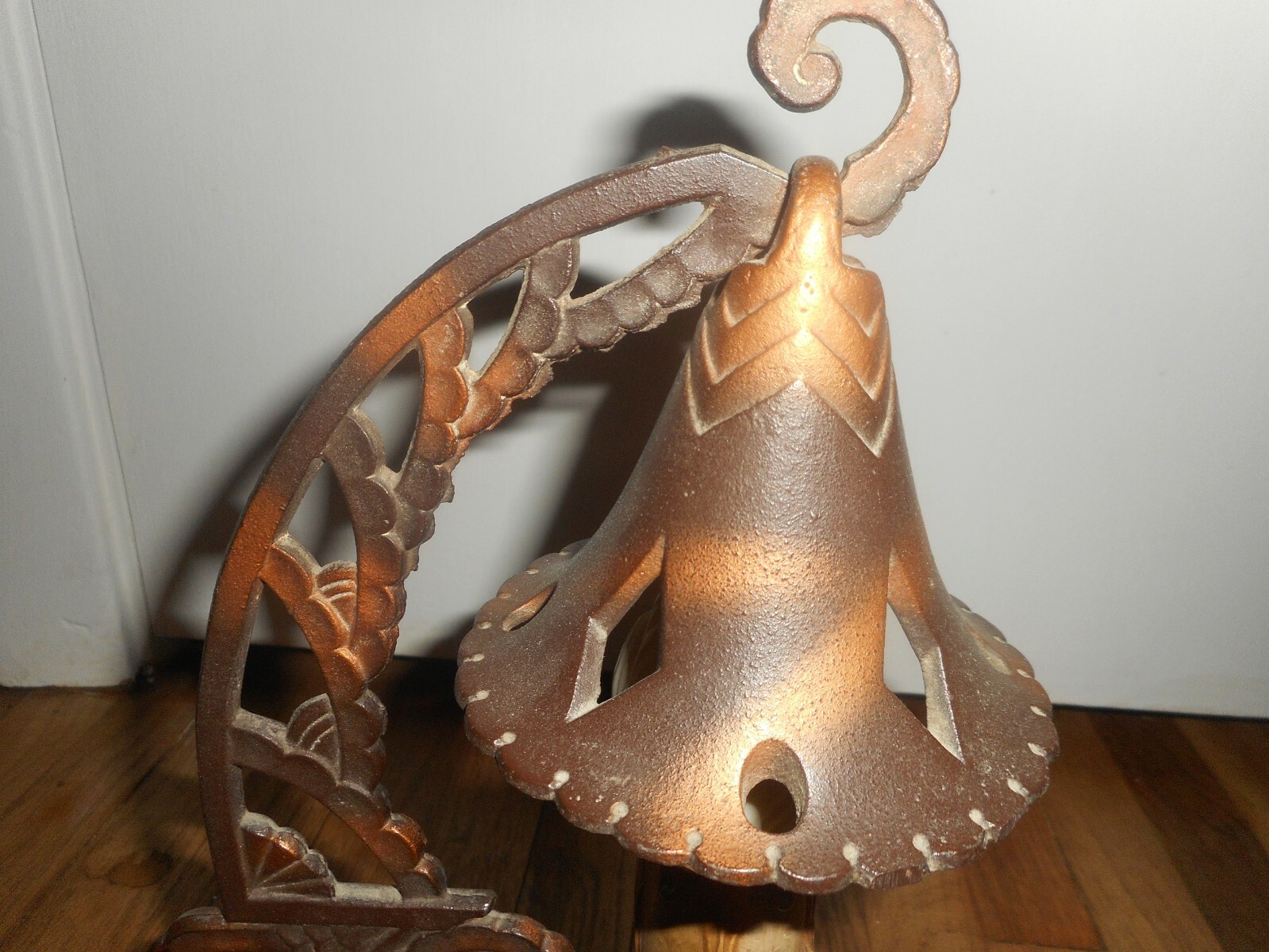 RARE Vintage Antique Arts & Crafts Witch Hat Gothic Candle Desk Table Lamp Light