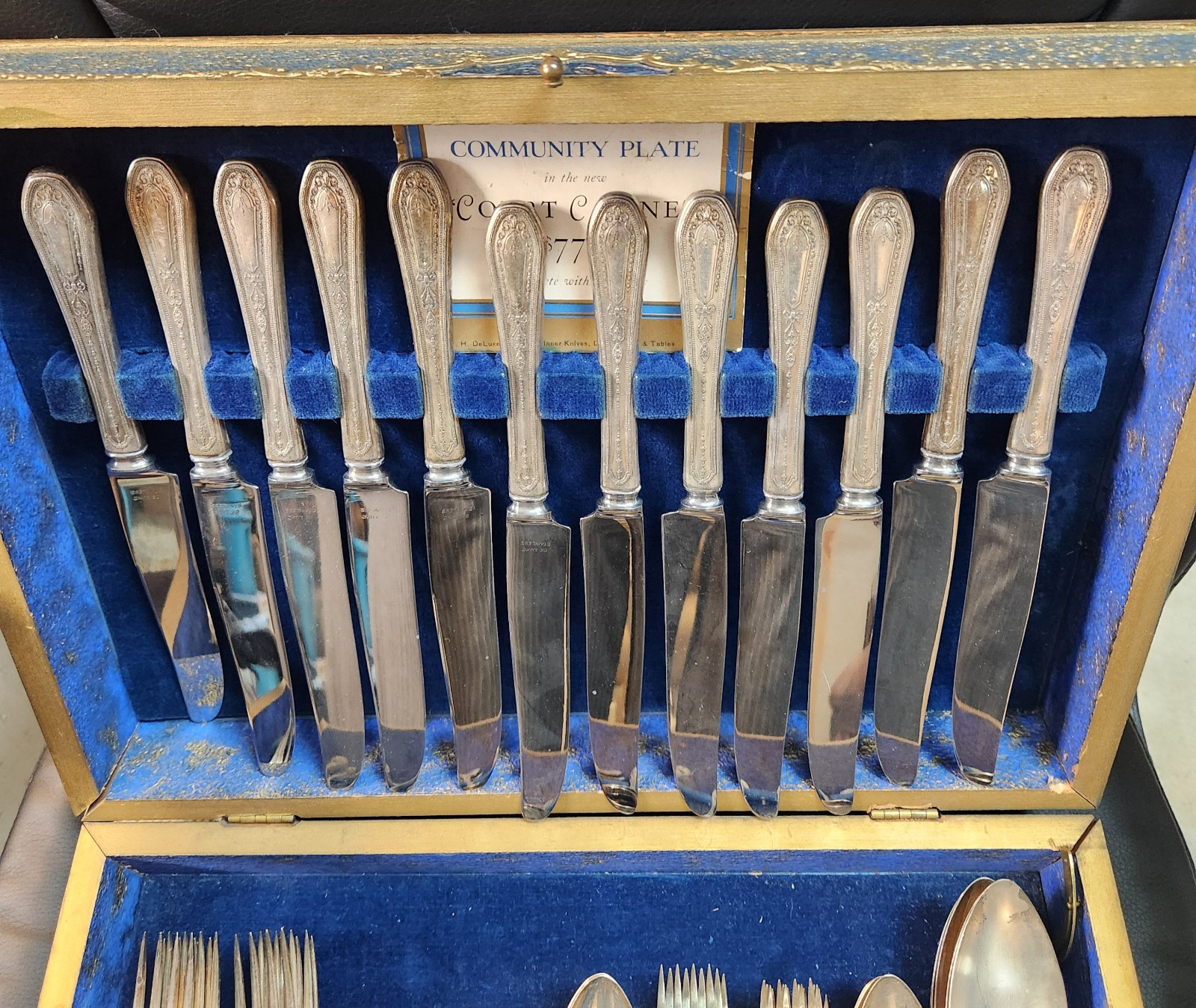 Community Plate Court Cabinet Flatware Silverplate – Decorative Handle