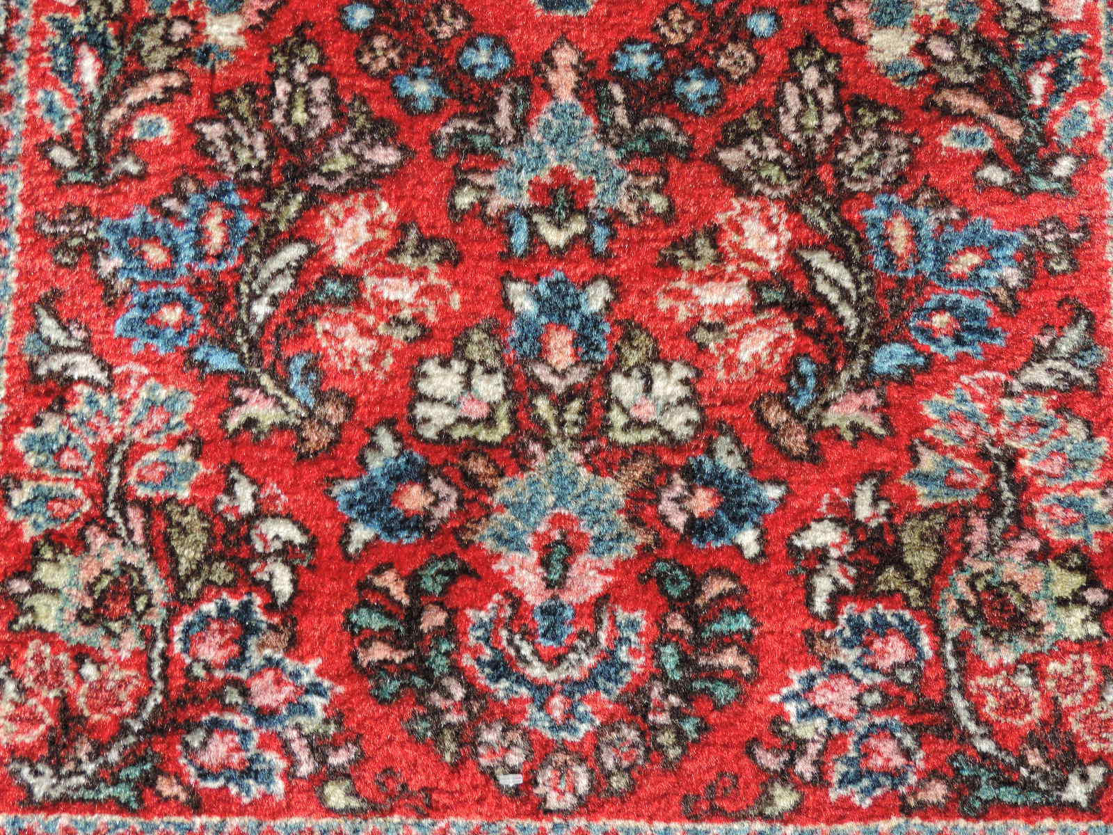 2x4ft. Handmade Super Sarouk Kanape Wool Rug