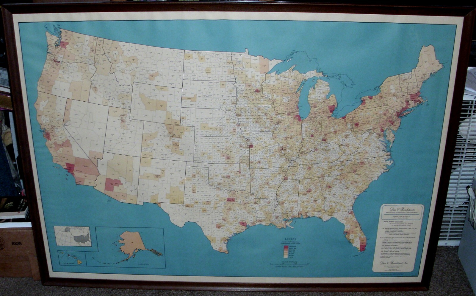 DUNN & BRADSTREET’S 1966 MANUFACTURING ESTABLISHMENTS U.S.A. BY HAMMOND RARE!