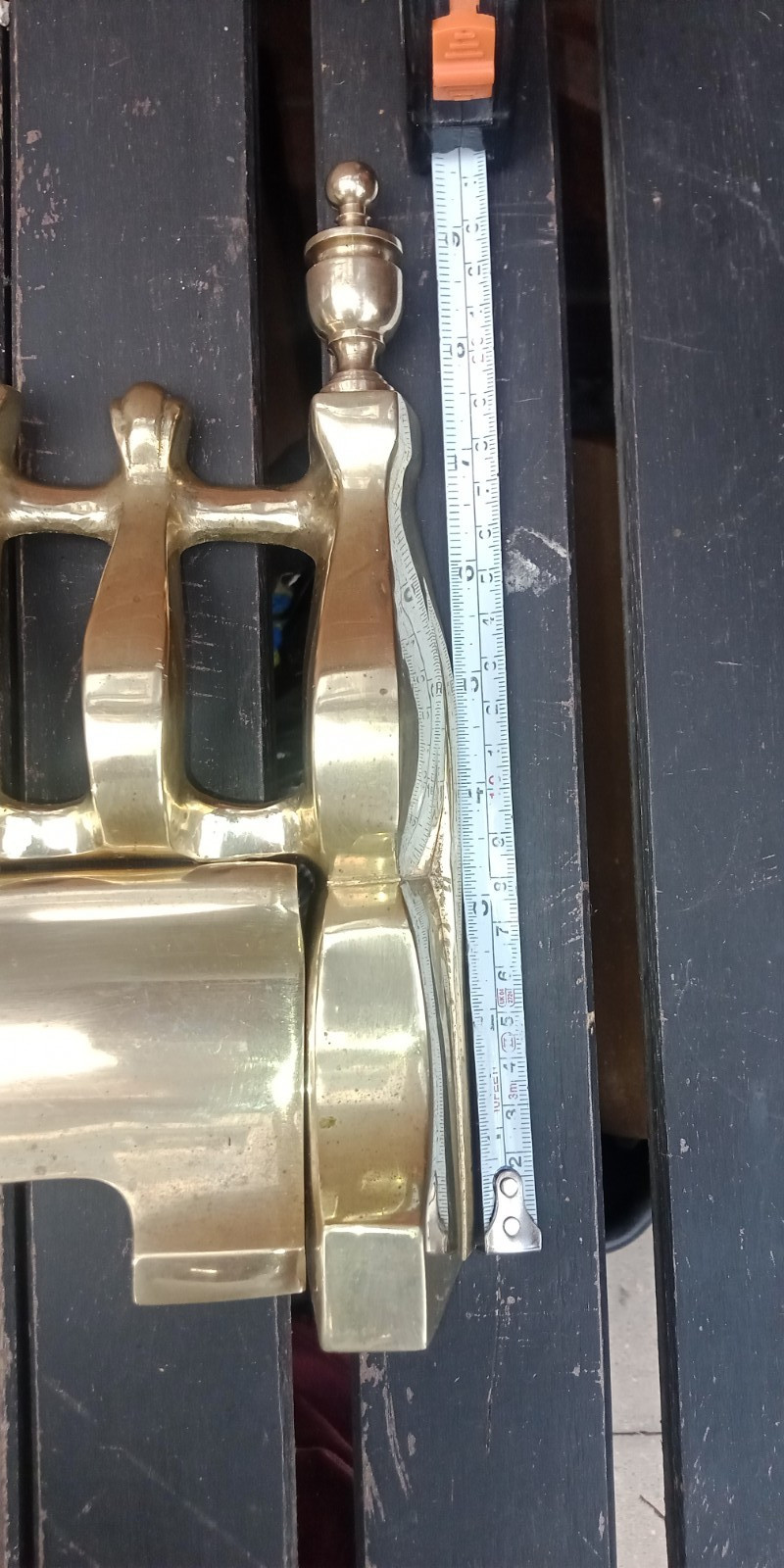 Solid Brass Fire Front/Guard 15 Inches Long 9 1/2 Inches Tall