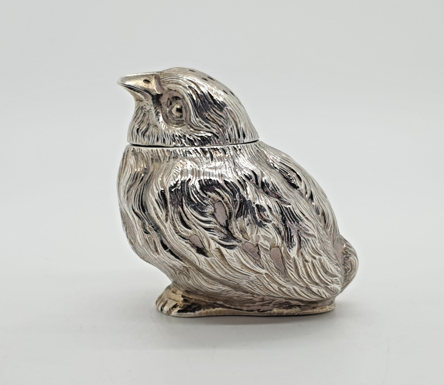 Victorian Sterling Silver Chick Pepper Pounce Pot by Thomas Johnson II 1882