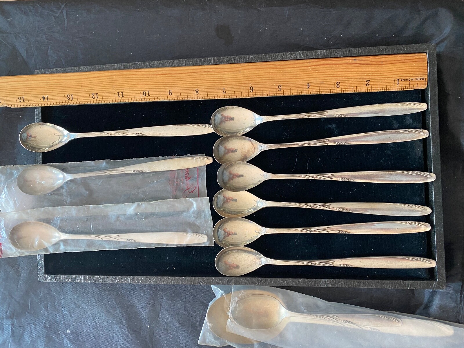 GORHAM WILLOW STERLING SILVER FLATWARE GREAT SHAPE 1 ICE TEA 9 AV . EACH