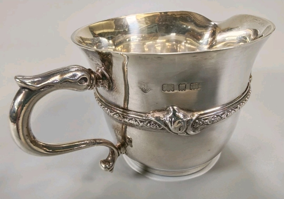 Antique Solid Silver Jug Goldsmiths & Silversmiths George V 1927 Celtic 153g
